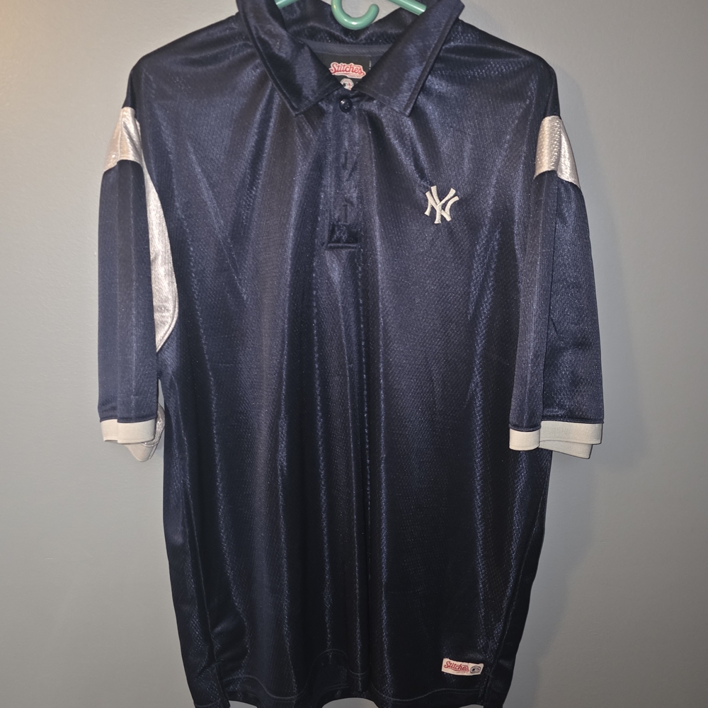 NEW YORK YANKEES Stitches Navy Polo